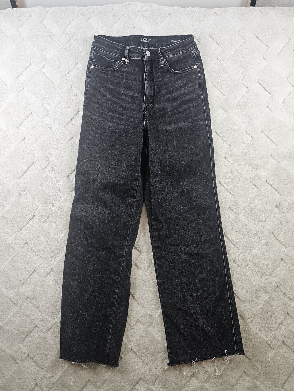 Judy Blue Straight Fit Jean Womens 28 Black Denim Stretch